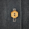Arrow Mountain Hex Bamboo Button