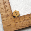 Arrow Mountain Hex Bamboo Button