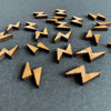 Arrow Mountain Lightning Bolt Bamboo  Buttons 12mm