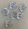 BOTANICAL AGOYA SHELL BUTTONS • Grey • 23mm