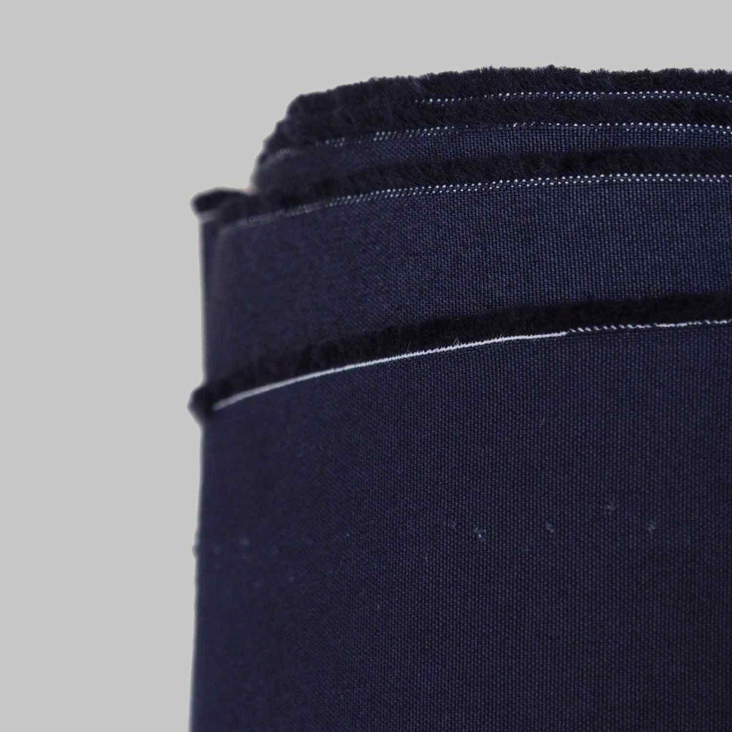 100% Cotton Plain Weave Fabric Dark Navy