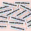 Kylie and the Machine Made With Love and Swear Words Woven Labels