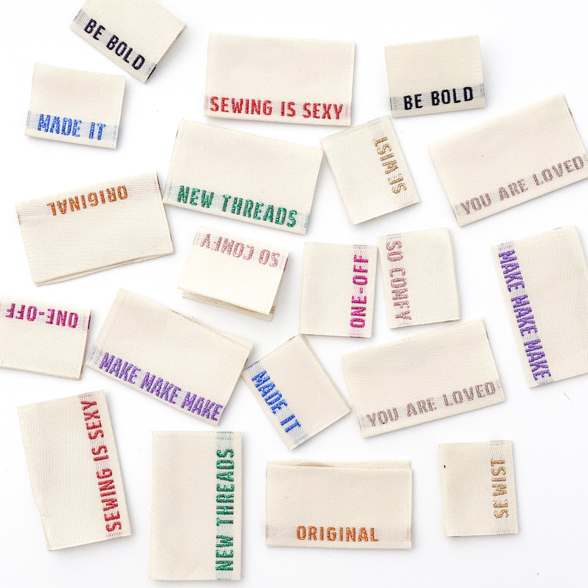 Kylie and the Machine Limited Edition Metallic Side Seam Woven Labels