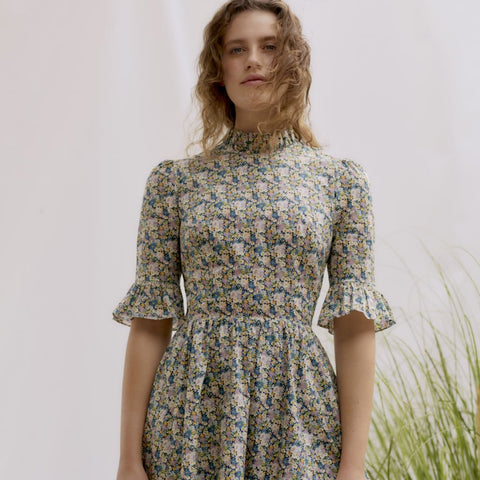 Liberty fabrics Alexa Frill Dress Sewing Pattern