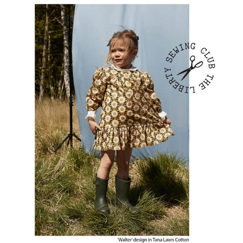 Liberty Penny Collar Dress Girls Sewing Pattern