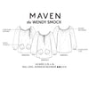 Maven Patterns The Wendy Smock Top Sewing Pattern