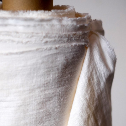 MERCHANT AND MILLS • European Laundered Linen 185 Fabric • Milk • NEW