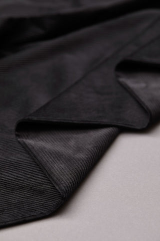 Mind the Maker Organic Cotton Kora Corduroy Fabric Black