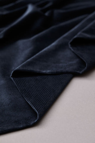 Mind the Maker Organic Cotton Kora Corduroy Fabric Indigo Night