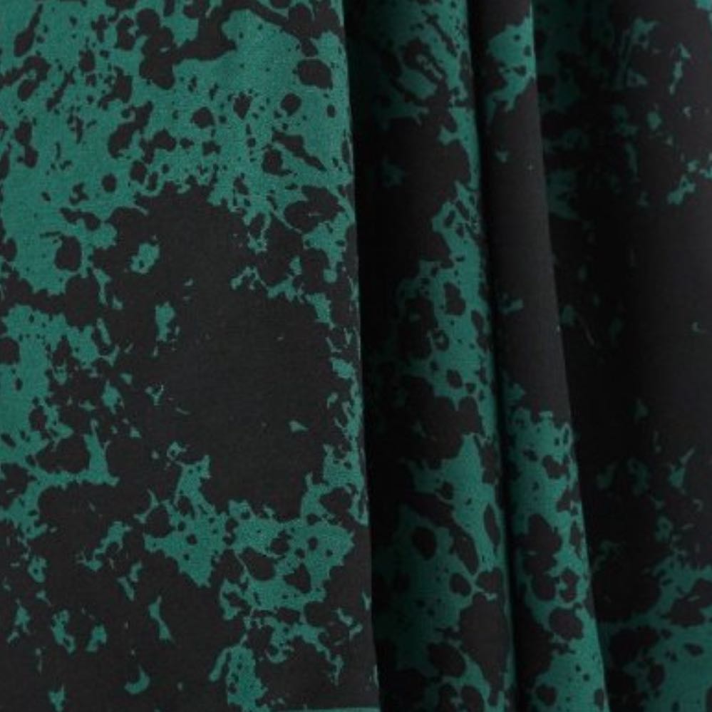 Mind the Maker Shadow Splash Viscose Fabric Bottle Green