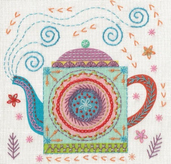 Nancy Nicholson Teapot Embroidery Stitch Kit