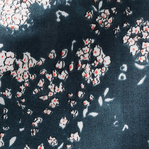 Nani Iro Lei Nani Organic Cotton Double Gauze Fabric Petrol Blue