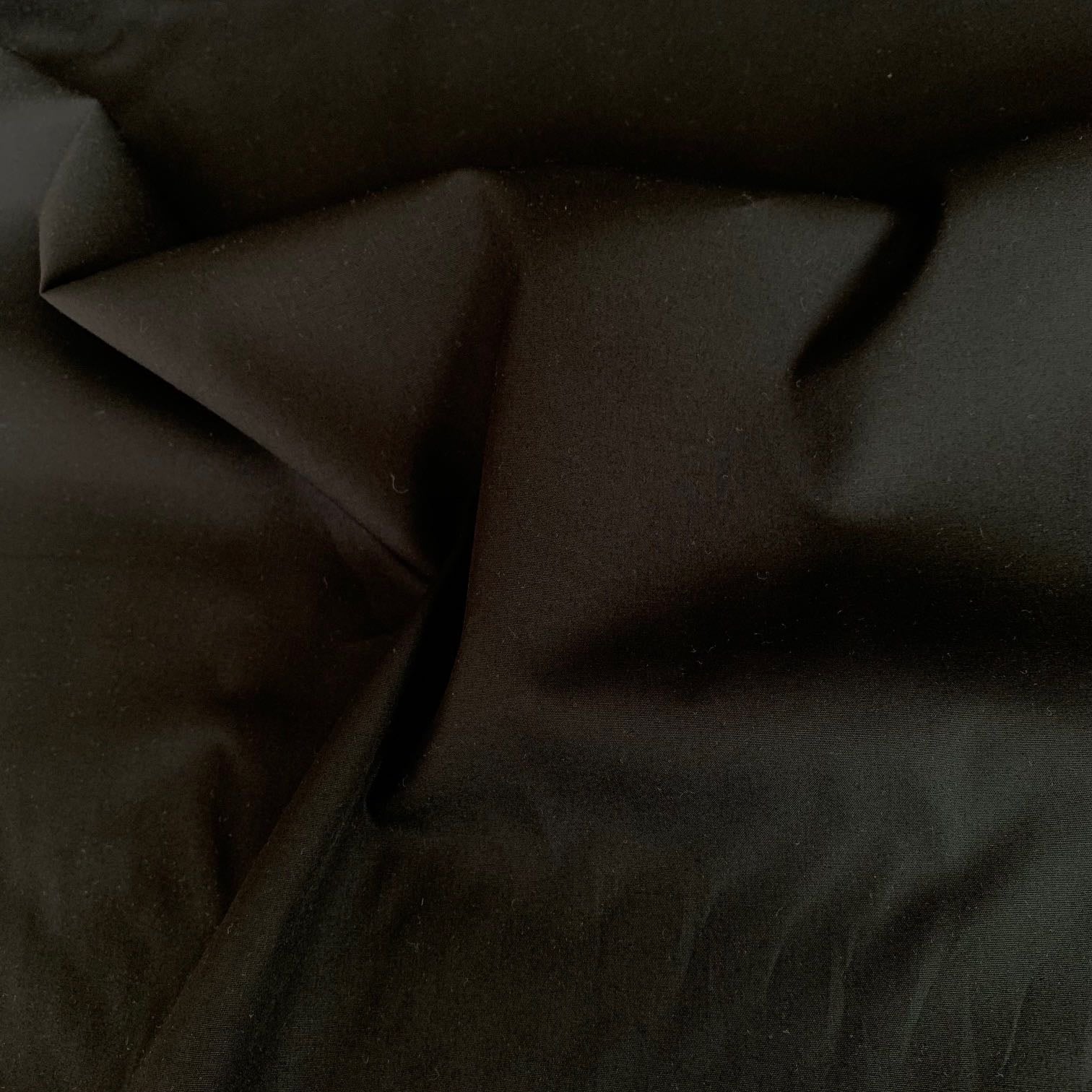 Robert Kaufman Combed Cotton Poplin Fabric Black