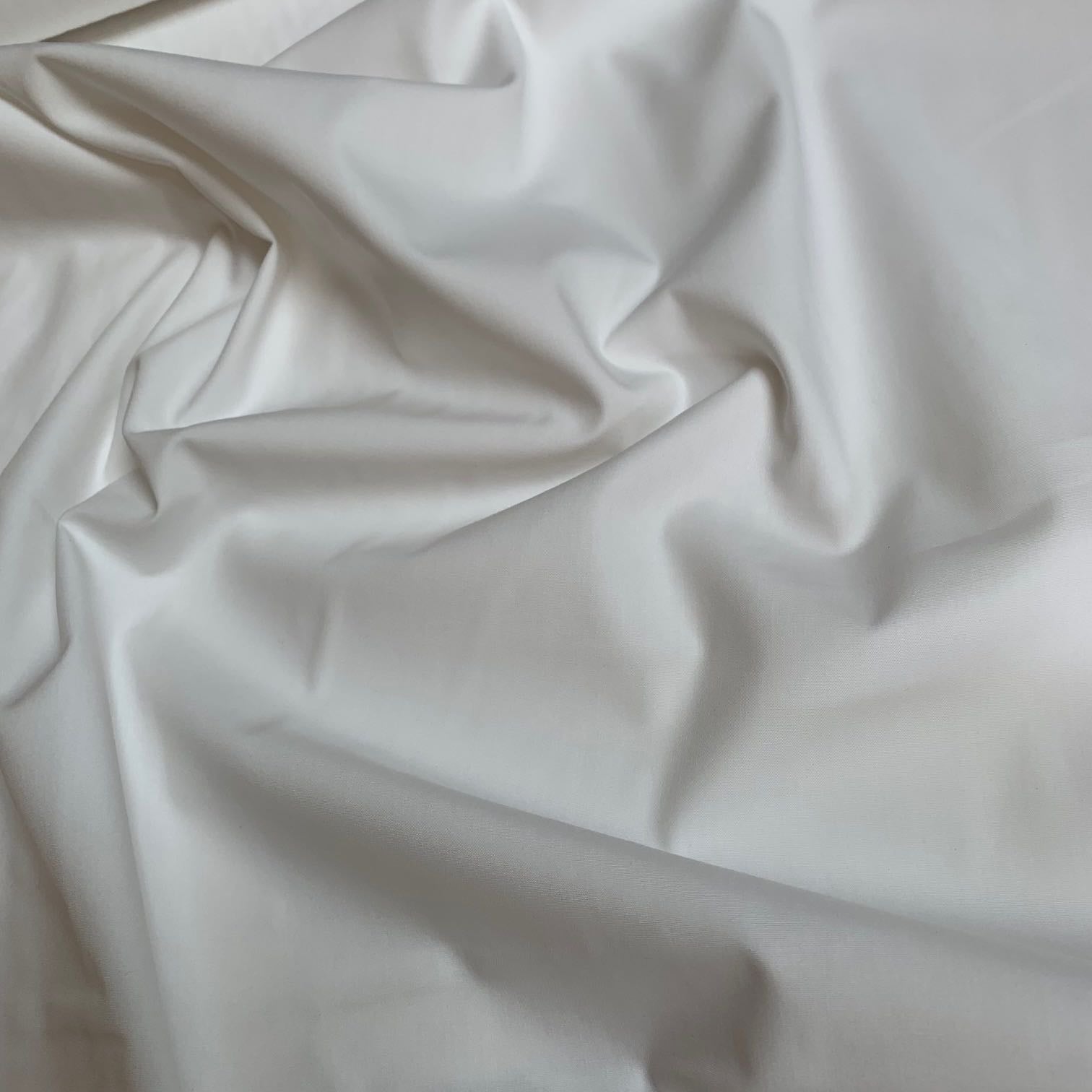 Robert Kaufman Combed Cotton Poplin Fabric White