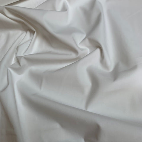 Robert Kaufman Combed Cotton Poplin Fabric White