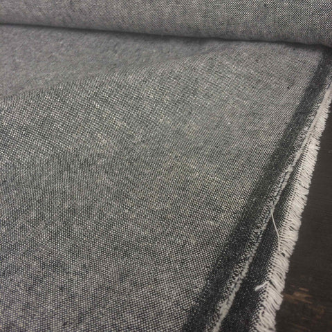 Robert Kaufman yarn Dyed Essex Linen Black