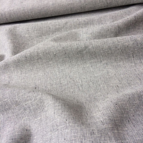 Robert Kaufman Yarn Dyed Essex Linen Homespun Charcoal