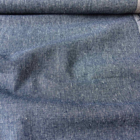Robert Kaufman Yarn Dyed Essex Linen Homespun Navy
