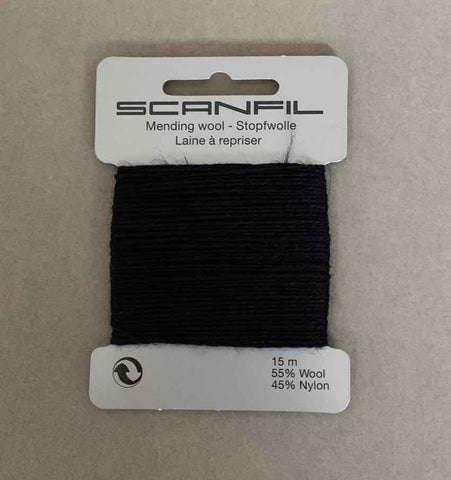 Scanfil Mending Darning Yarn Black