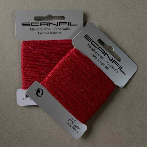 Scanfil Mending Darning Yarn Burgundy