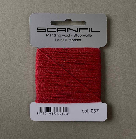Scanfil Mending Darning Yarn Burgundy