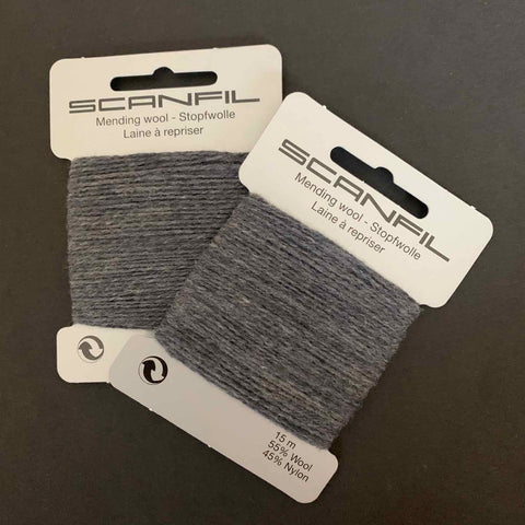 Scanfil Mending Darning Yarn Dark Grey