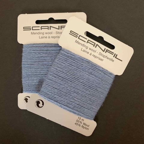 Scanfil Mending Darning Yarn Slate Blue