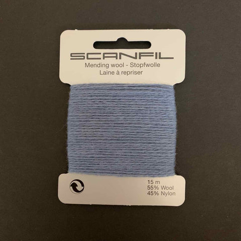 Scanfil Mending Darning Yarn Slate Blue