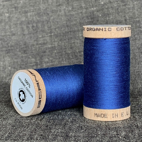 Scanfil Organic Cotton Sewing Thread Blue