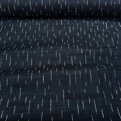 Sevenberry Rustic Indigo Cotton Spaced Lines