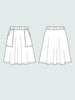 The Assembly Line Elastic Waist Skirt Mini Girls Sewing Pattern