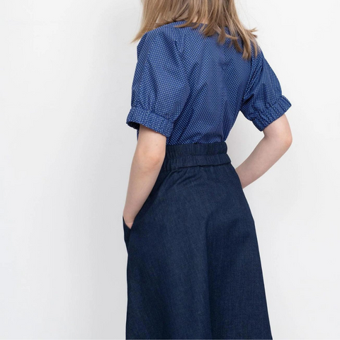 The Assembly Line Elastic Waist Skirt Mini Girls Sewing Pattern
