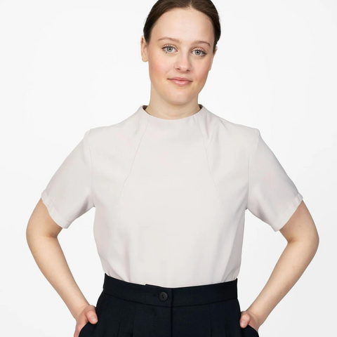 The Assembly Line Funnel Neck Top Sewing Pattern