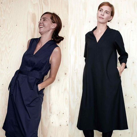 The Assembly Line V-Neck Dress Sewing Pattern