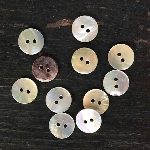 Agoya Shell Buttons Natural 11mm