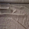 Alghero Micro Checked Washed Linen in Bronw and Cream