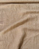 Alghero Checked Washed Linen Fabric in Mustard