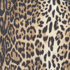 ANIMAL PRINT VISCOSE CREPE FABRIC • Brown • NEW