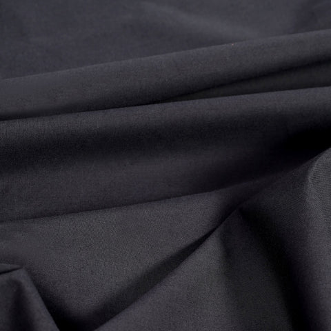 Atelier Brunette Cotton Bamboo Fabric in Deep Charcoal