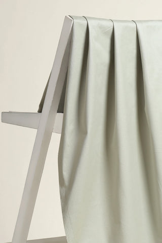 Atelier Brunette Cotton Chino Stretch Fabric in Mineral Green