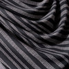 Atelier Brunette Gaia Stripe Viscose Fabric Deep Charcoal