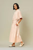 Atelier Brunette LA Robe Zippee Dress Sewing Pattern made in Sya Viscose Linen Off-White Fabric