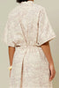 Atelier Brunette LA Robe Zippee Dress Sewing Pattern made in Sya Viscose Linen Off-White Fabric