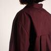 Atelier Brunette La Chemise Boyish Sewing Patternin Oxford Cotton fabric in Crispy Brown