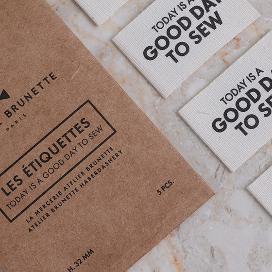 Draper Label ATELIER BRUNETTE • Today is a Good day to Sew Woven Labels Pack – The ...