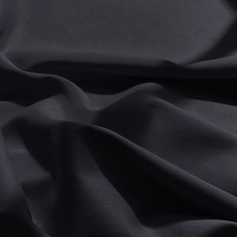 Atelier Brunette Cotton Gabardine Fabric Black