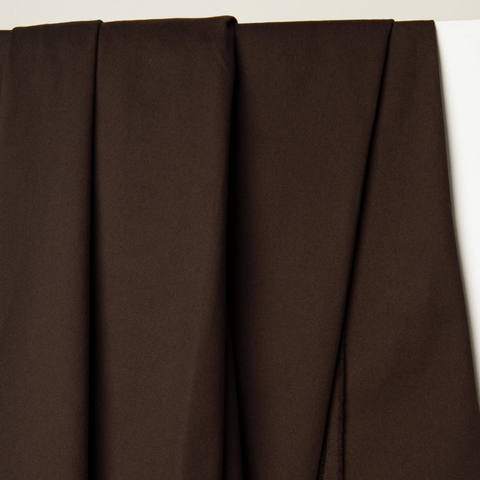 Atelier Brunette Gabardine Fabric Light Oat Chocolate