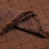 Atelier Brunette Woven Check Cotton Fabric Havana Brown