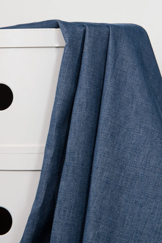 Buy Atelier Brunette Woven Velvet Cotton Fabric in Vintage Blue from our trusted online fabric shop UK