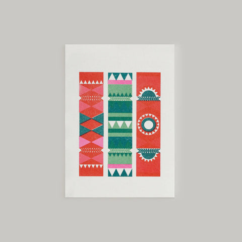 BOBBY PRINT CHRISTMAS CRACKERS MINI CARD